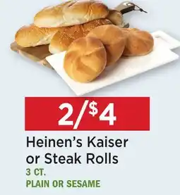 Heinen's Heinen's Kaiser or Steak Rolls offer