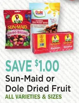 Heinen's Sun-Maid or Dole Dried Fruit offer