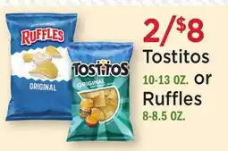 Heinen's Tostitos 10-13 OZ. or Ruffles 8-8.5 OZ offer