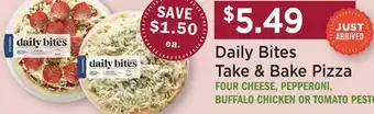 Heinen's Daily Bites Take & Bake Pizza offer