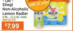 Heinen's Stiegl Non-Alcoholic Lemon Radler offer