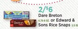 Heinen's Dare Breton 4.76-8 OZ. or Edward & Sons Rice Snaps 3.5 OZ offer