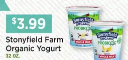 Heinen's Stonyfield Farm Organic Yogurt offer
