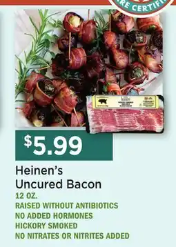 Heinen's Heinen's Uncured Bacon offer