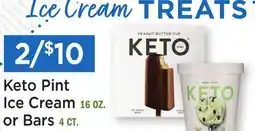 Heinen's Keto Pint Ice Cream 16 OZ. or Bars 4 CT offer