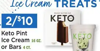 Heinen's Keto Pint Ice Cream 16 OZ. or Bars 4 CT offer