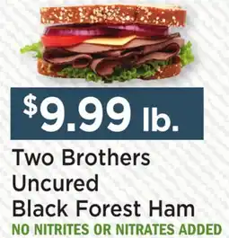 Heinen's Two Brothers Uncured Black Forest Ham offer