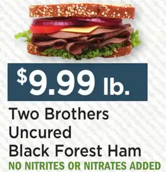 Heinen's Two Brothers Uncured Black Forest Ham offer