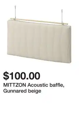 Ikea MITTZON Acoustic baffle, Gunnared beige offer
