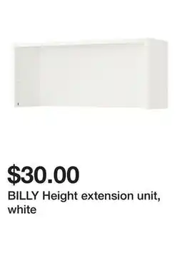 Ikea BILLY Height extension unit, white offer