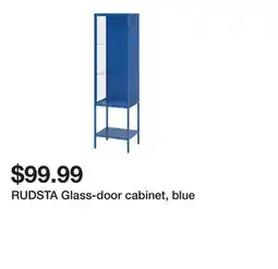 Ikea RUDSTA Glass-door cabinet, blue offer