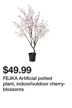 Ikea FEJKA Artificial potted plant, indoor/outdoor cherry-blossoms offer