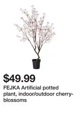 Ikea FEJKA Artificial potted plant, indoor/outdoor cherry-blossoms offer