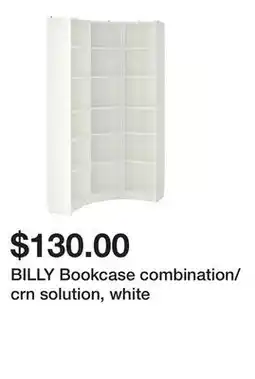 Ikea BILLY Bookcase combination/crn solution, white offer