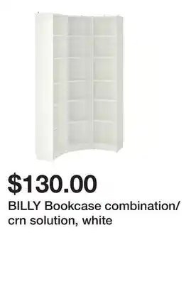 Ikea BILLY Bookcase combination/crn solution, white offer