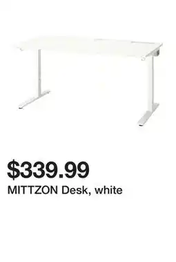 Ikea MITTZON Desk, white offer