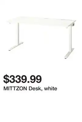 Ikea MITTZON Desk, white offer