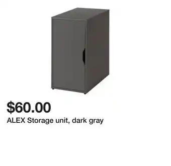 Ikea ALEX Storage unit, dark gray offer