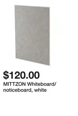 Ikea MITTZON Whiteboard/noticeboard, white offer