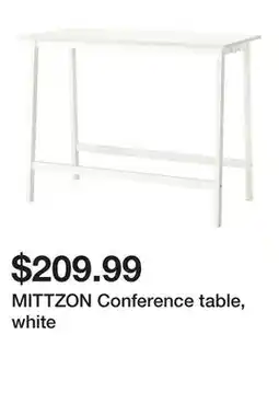 Ikea MITTZON Conference table, white offer
