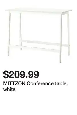 Ikea MITTZON Conference table, white offer