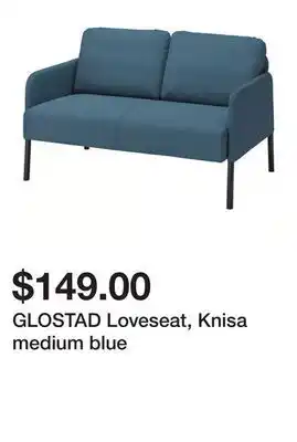 Ikea GLOSTAD Loveseat, Knisa medium blue offer