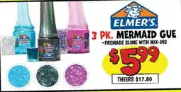 Ollie's ELMER'S 3 PK. MERMAID GUE offer