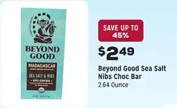 Grocery Outlet Sea Salt Nibs Choc Bar offer