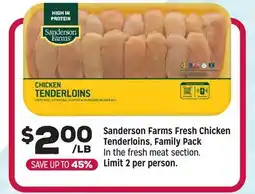 Grocery Outlet Sanderson Farms Fresh Chicken Tenderloins, Family Pack offer