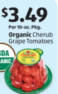 Aldi Organic Cherub Grape Tomatoes offer