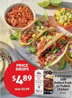 Aldi Park Street Deli Pulled Pork or Pulled Chicken offer