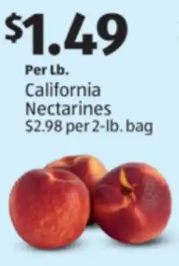 Aldi California Nectarines offer