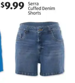 Aldi Serra Cuffed Denim Shorts offer