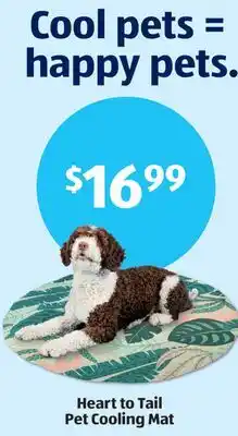 Aldi Heart to Tail Pet Cooling Mat offer