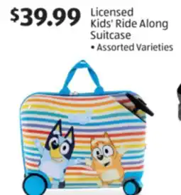 Aldi Licensed Kids' Ride Along Suitcase offer