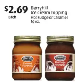 Aldi Berryhill Ice Cream Topping offer