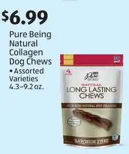 Aldi Pure Being Natural Collagen Dog Chews offer