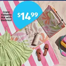 Aldi Crane Foldable Mat with Backrest offer