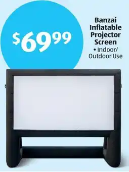 Aldi Banzai Inflatable Projector Screen offer