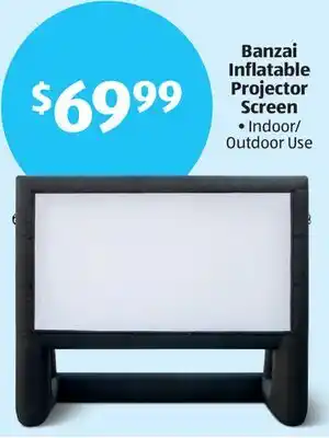Aldi Banzai Inflatable Projector Screen offer