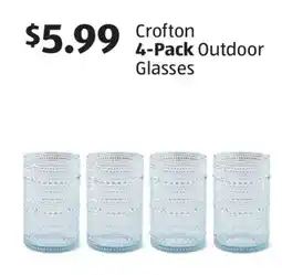 Aldi Crofton 4-Pack Outdoor Glasses offer