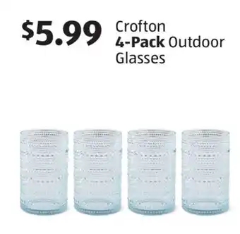 Aldi Crofton 4-Pack Outdoor Glasses offer