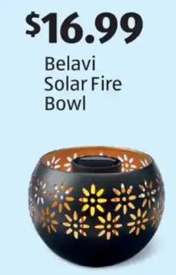 Aldi Belavi Solar Fire Bowl offer