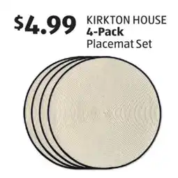 Aldi KIRKTON HOUSE 4-Pack Placemat Set offer