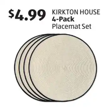 Aldi KIRKTON HOUSE 4-Pack Placemat Set offer