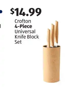 Aldi Crofton 4-Piece Universal Knife Block Set offer