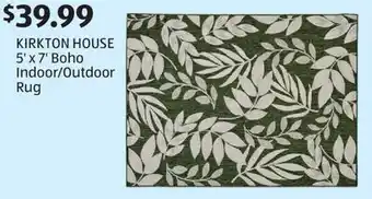 Aldi KIRKTON HOUSE 5' x 7' Boho Indoor/Outdoor Rug offer