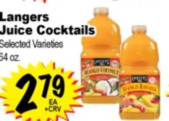 Superior Grocers Langers Juice Cocktails offer