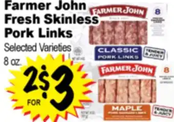 Superior Grocers Farmer John Fresh Skinless Pork Links offer