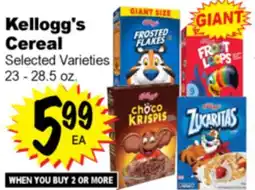 Superior Grocers Kellogg's Cereal offer